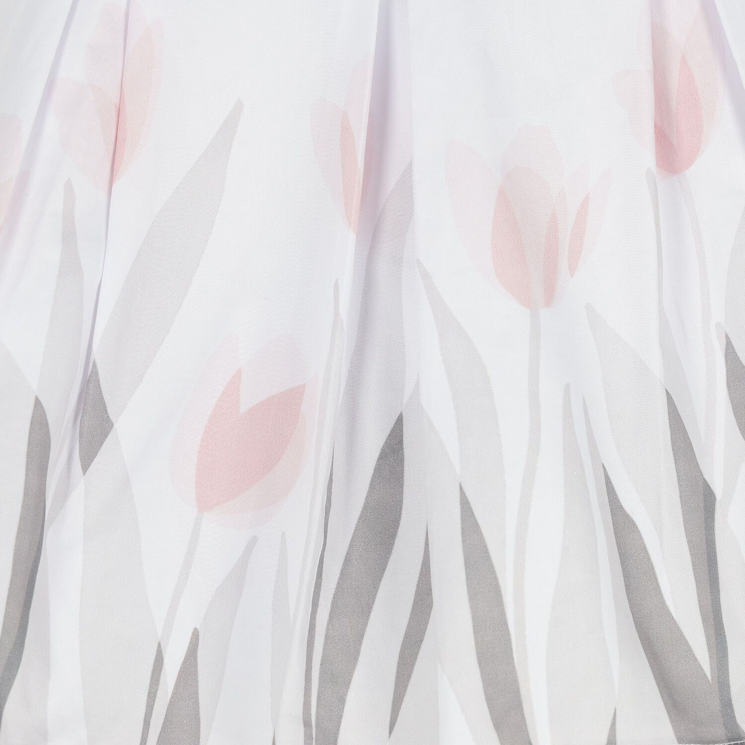 فستان بنات بطبعة الزهور باللون الأبيض, 1, hi-res