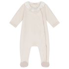 طقم بنات هدايا أفرول بالشعار باللون الوردي, 2, hi-res