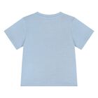Younger Boys Blue Logo T-Shirt, 1, hi-res