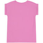 تيشيرت بنات بالشعار متعدد الألوان, 2, hi-res