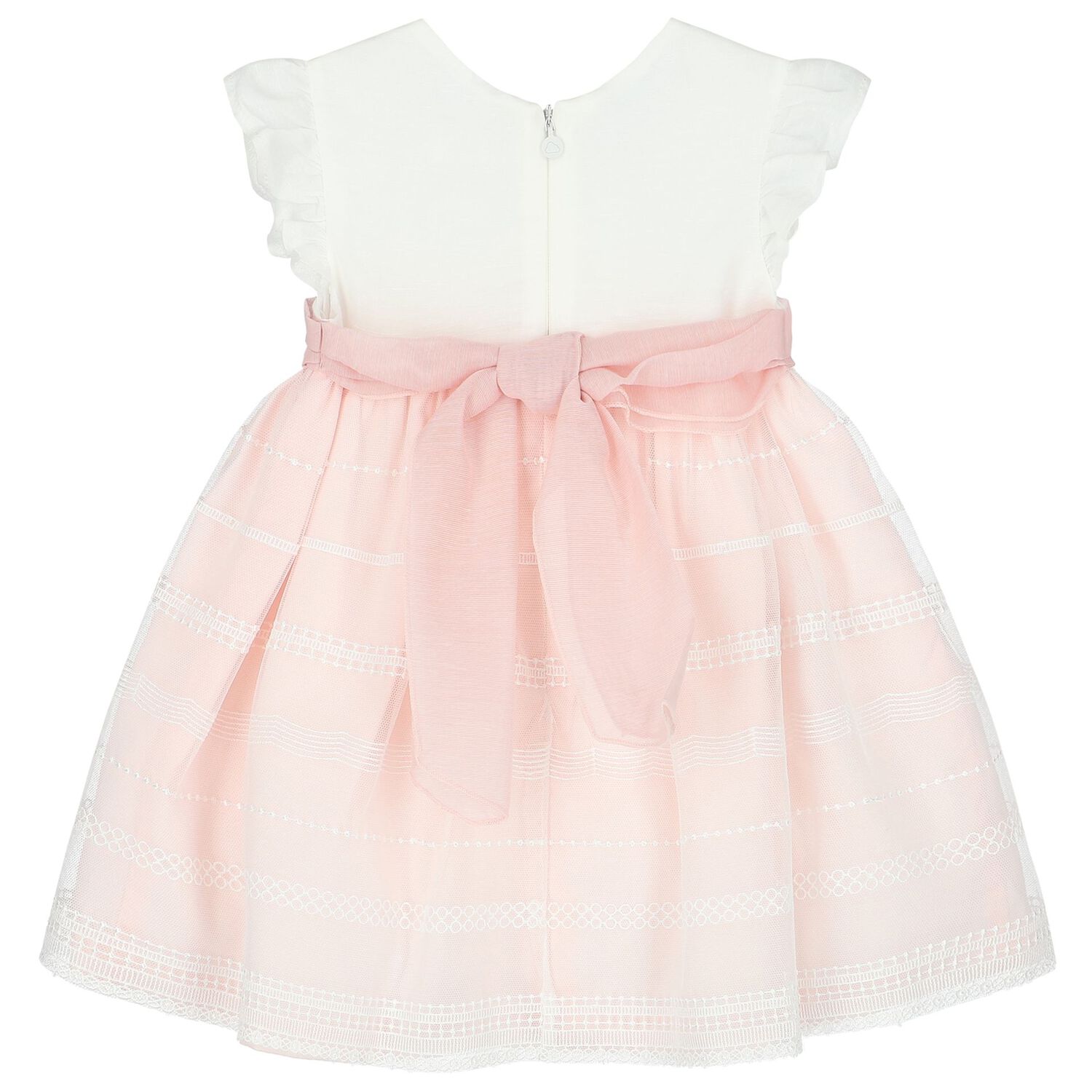 Baby Girls White & Pink Dress Set, 1, hi-res image number null