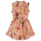 فستان زهري للبنات, 1, hi-res