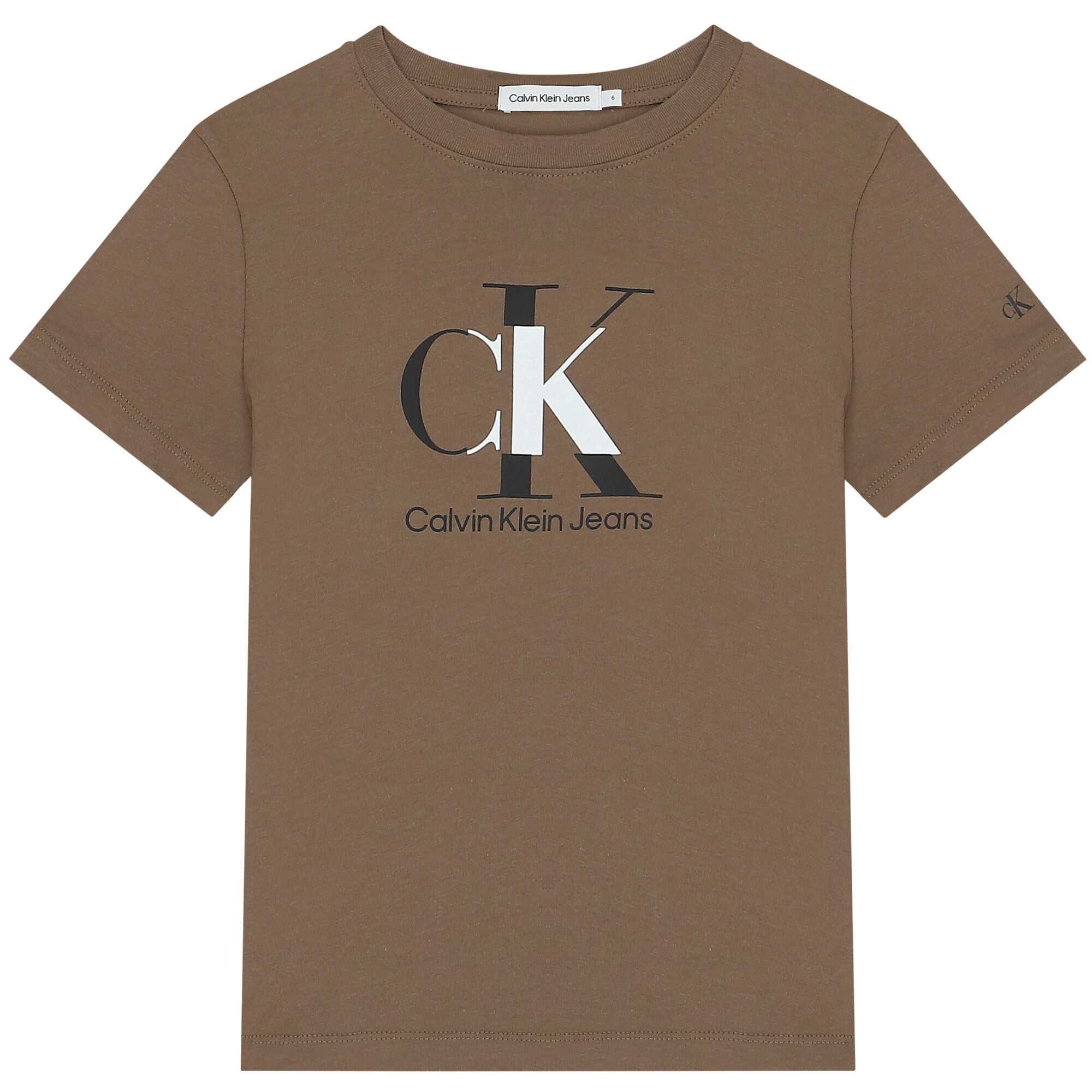 Calvin klein t shirt khaki 2025