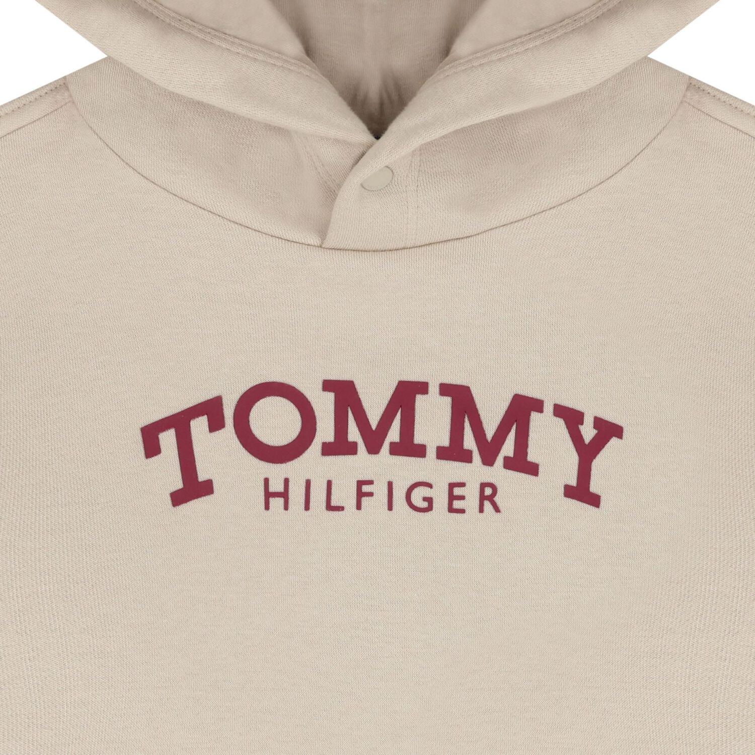 Boys Beige Logo Hooded Top, 1, hi-res