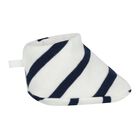 Baby Girls White & Navy Blue Striped Dress Set , 1, hi-res