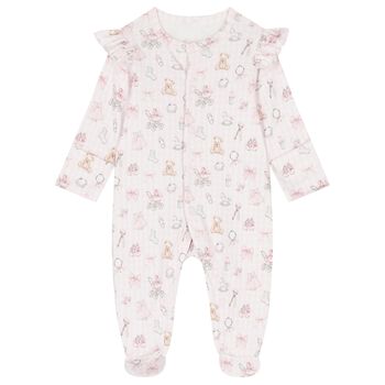 Baby Girls Fancy Pink Babygrow