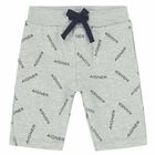 Younger Boys Grey Logo Shorts, 2, hi-res