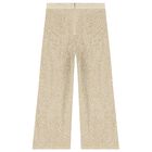 Girls Beige Embellished Trouser Set, 1, hi-res