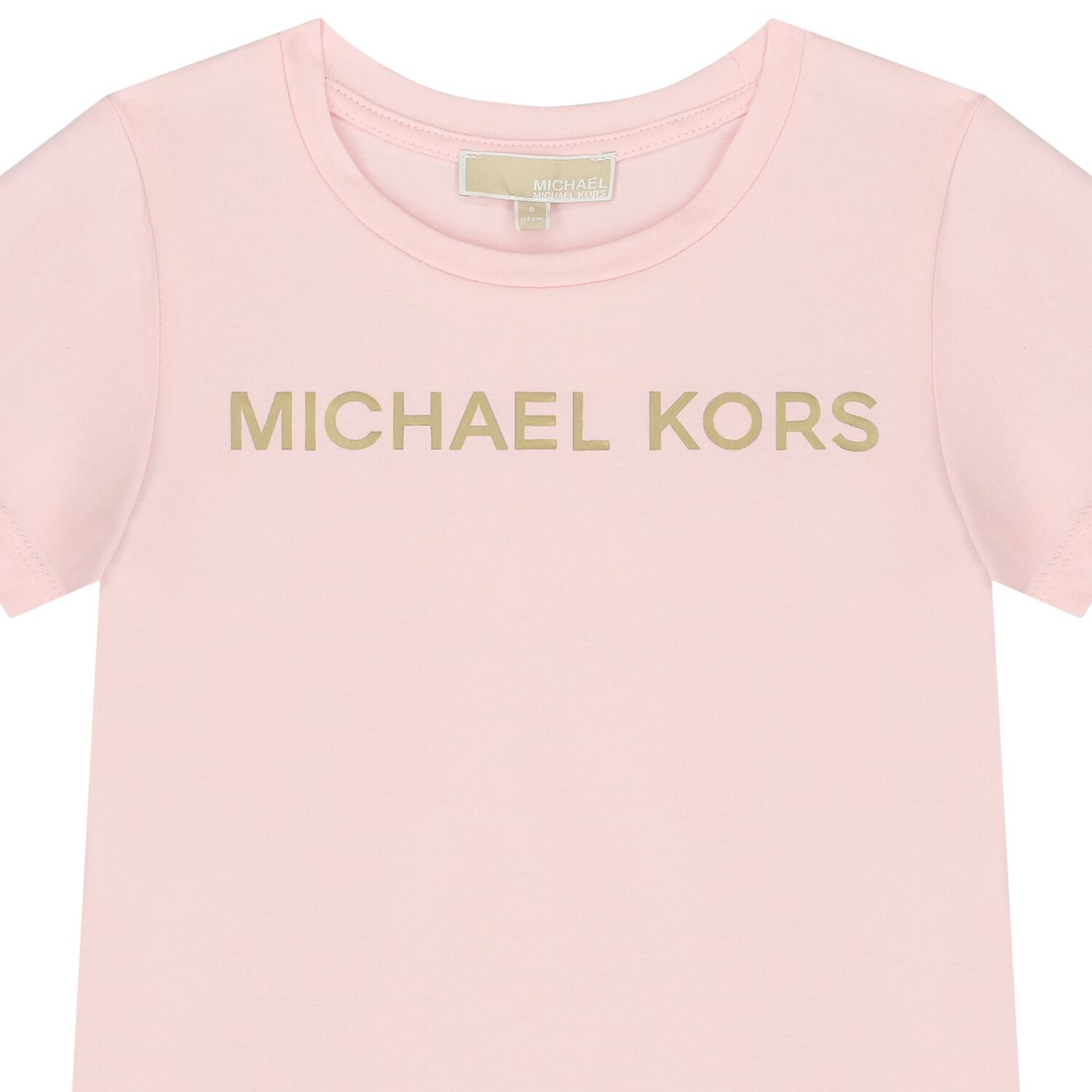 تيشيرت بنات بالشعار باللون الوردي, 2, hi-res