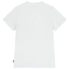 Boys White & Beige Geo Map T-Shirt, 1, hi-res