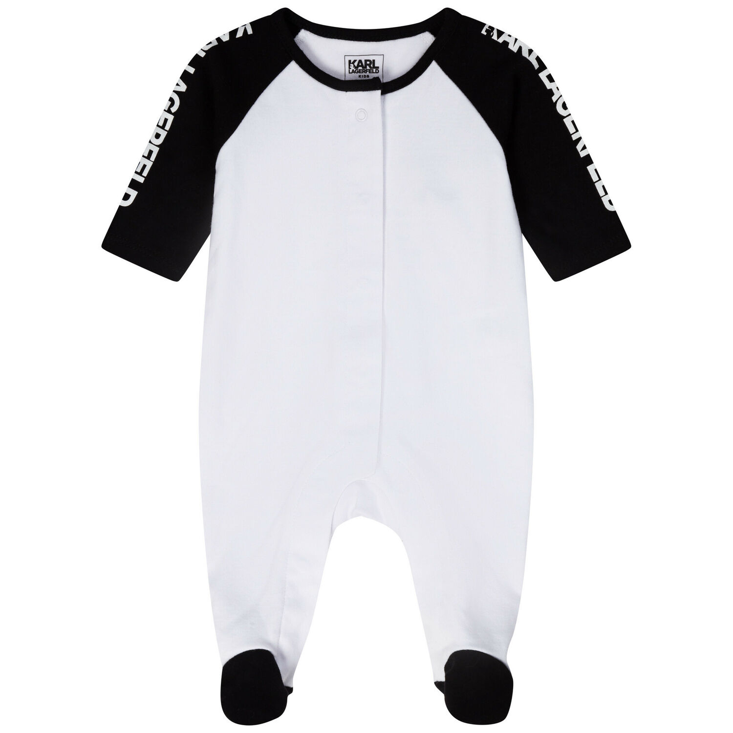 White Babygrow & Bib Gift Set, 1, hi-res