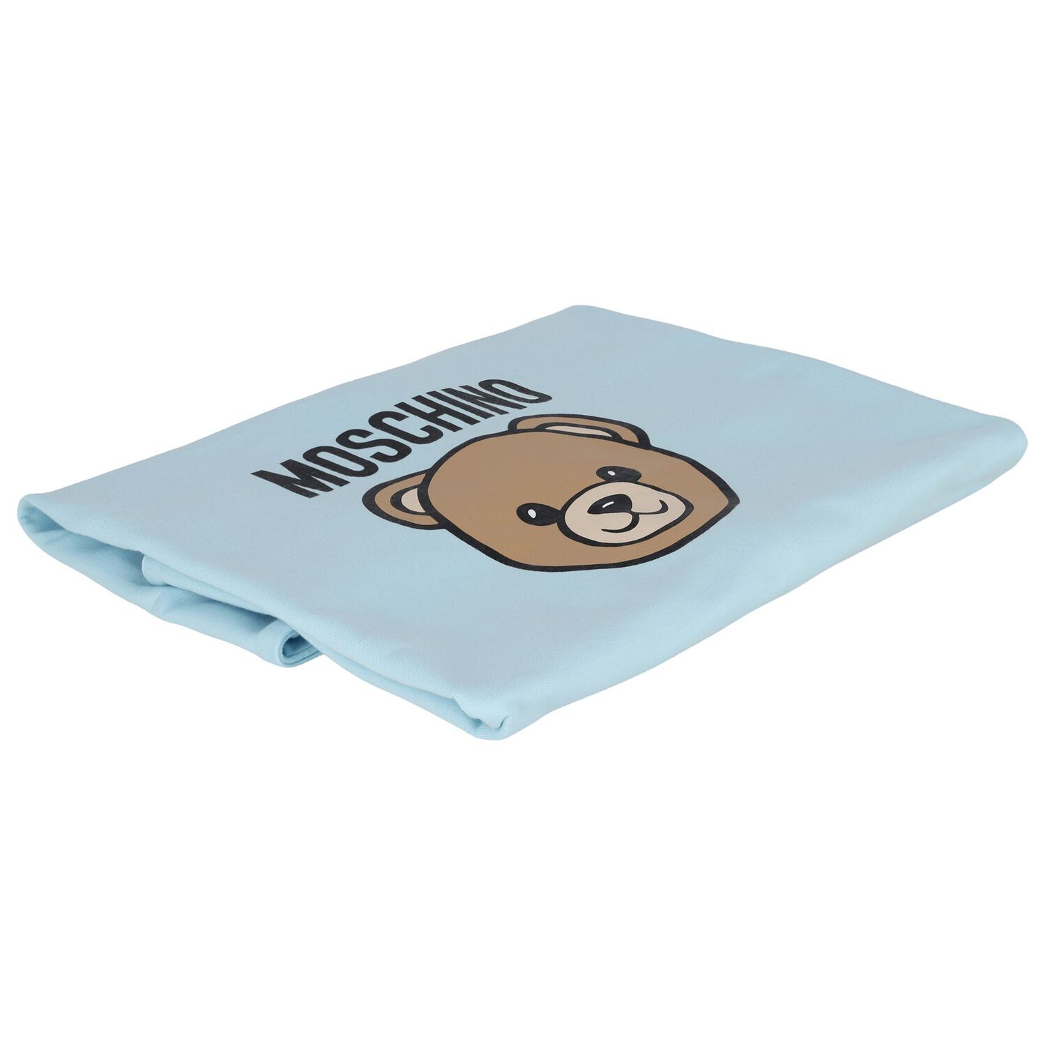 Blue Teddy Bear Logo Baby Blanket, 4, hi-res