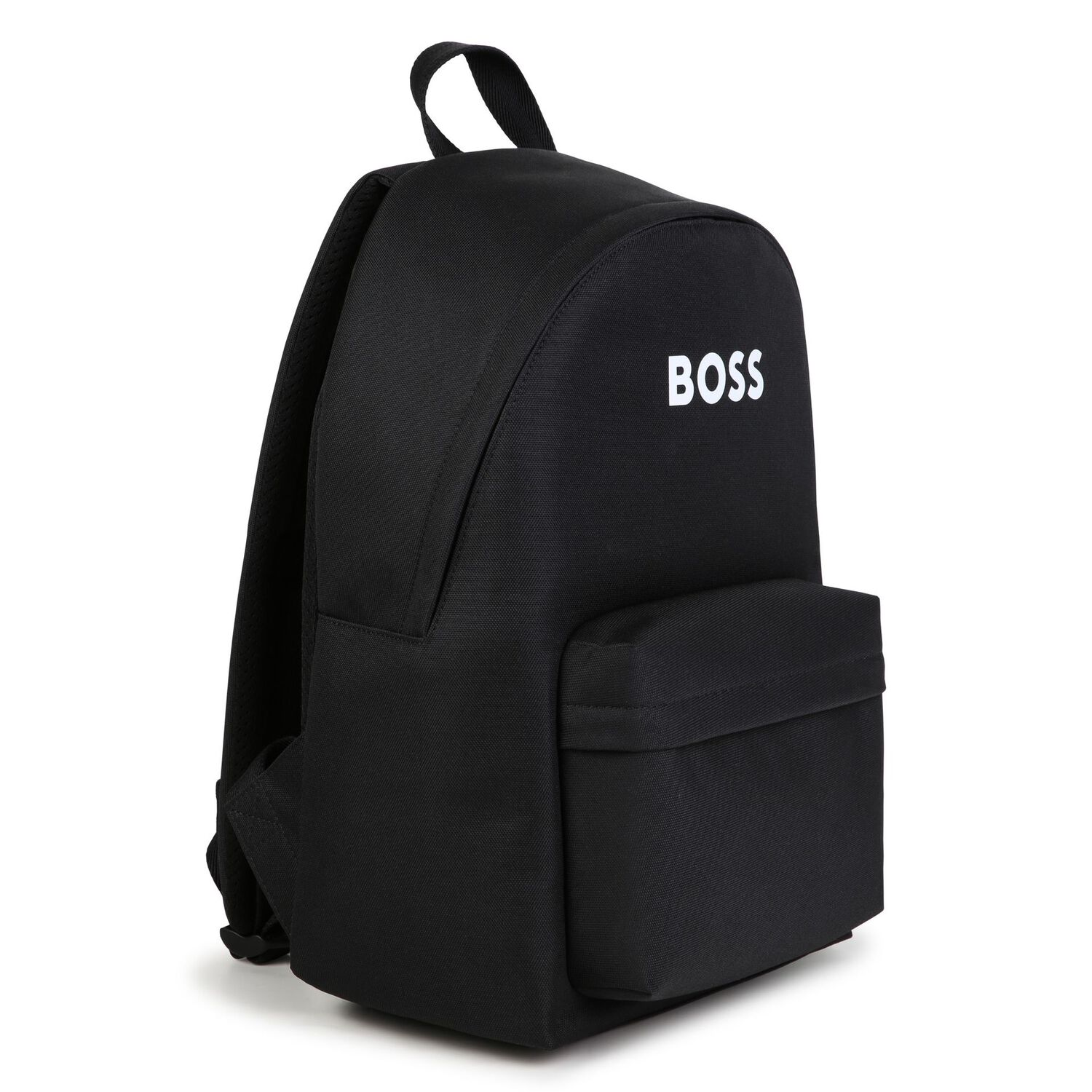 Boys Black Logo Backpack ( 42cm ), 1, hi-res