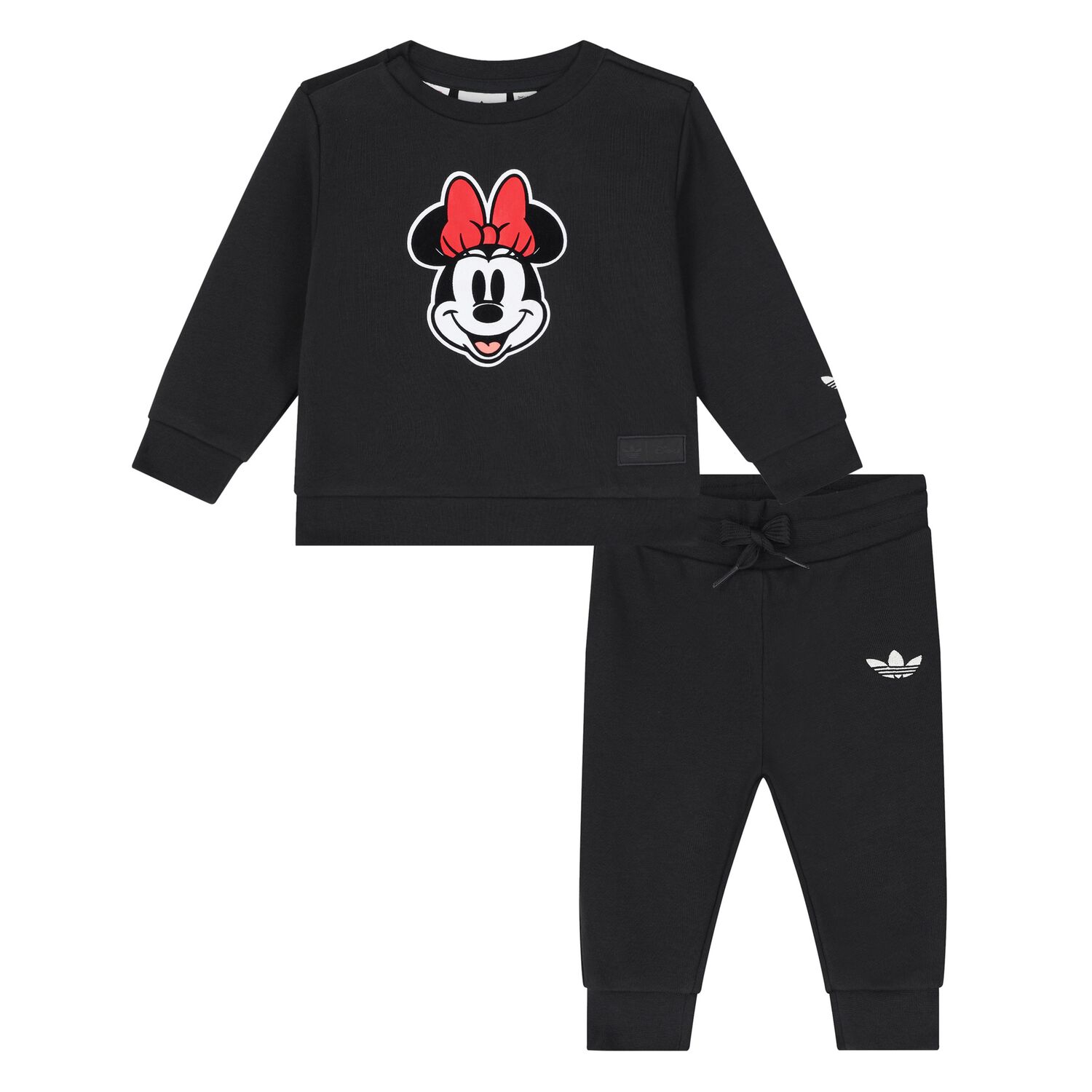 Younger Girls Black Minnie Mouse Tracksuit, 1, hi-res image number null