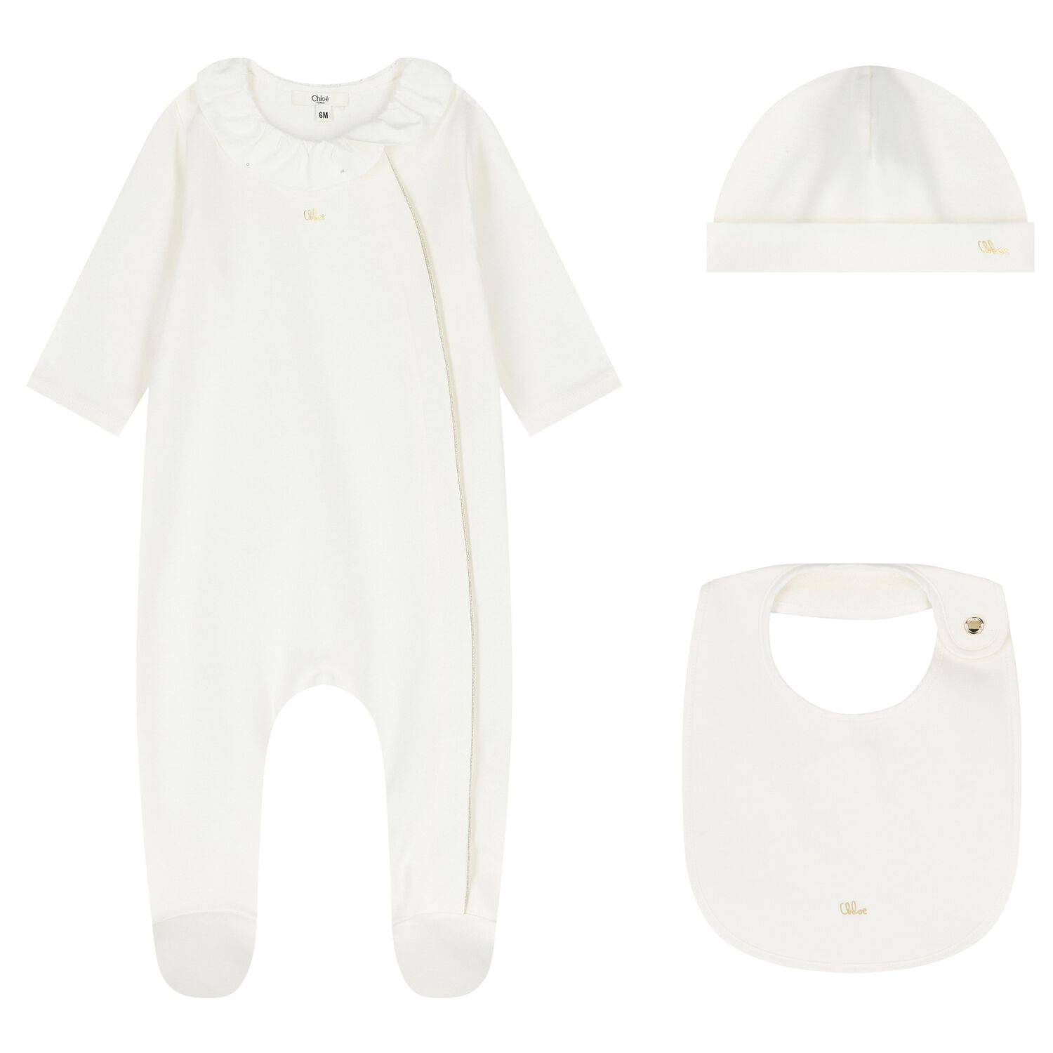Baby Girls Ivory Babygrow Gift Set, 1, hi-res