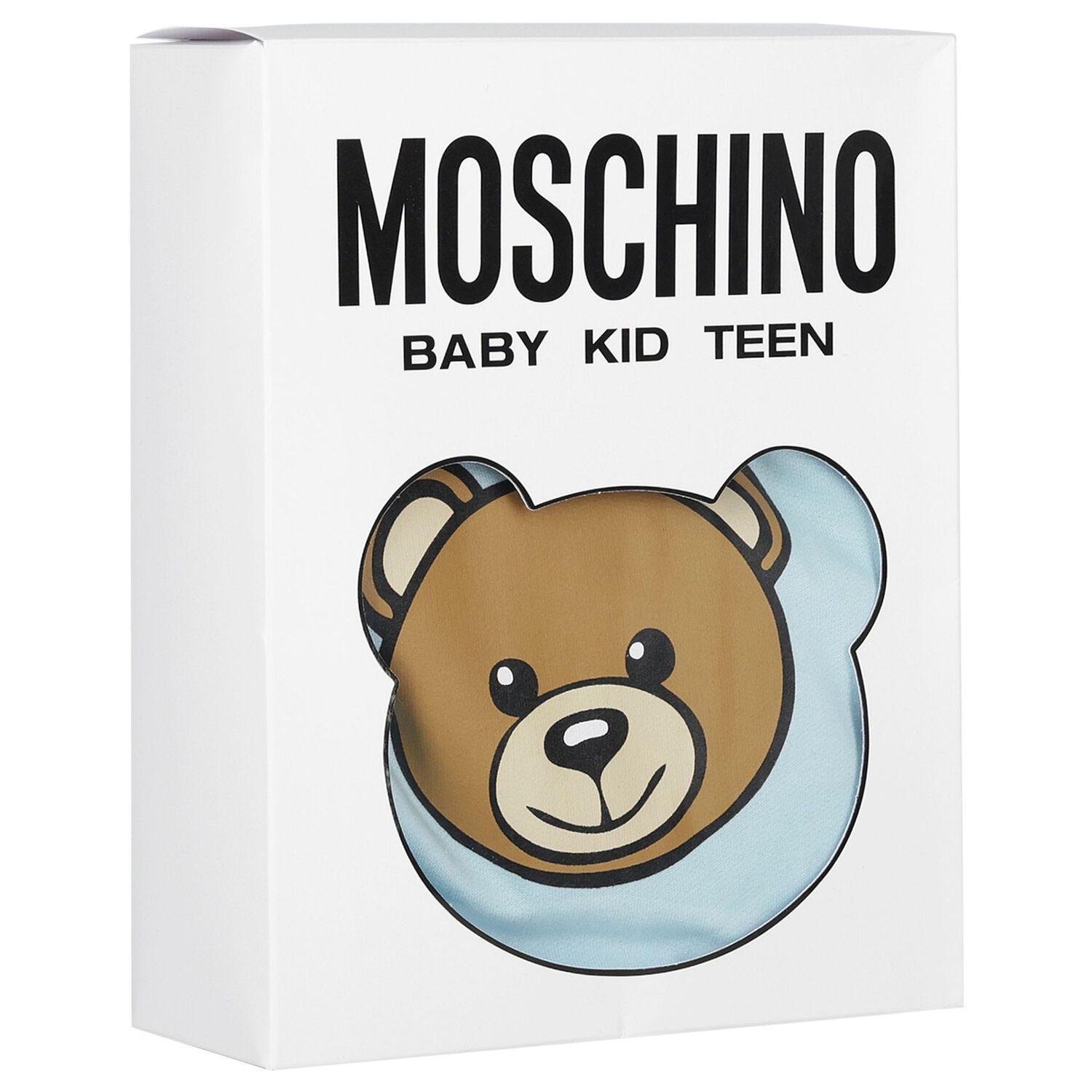 طقم بنات هدايا أفرول بشعار تيدي باللون الأزرق, 3, hi-res