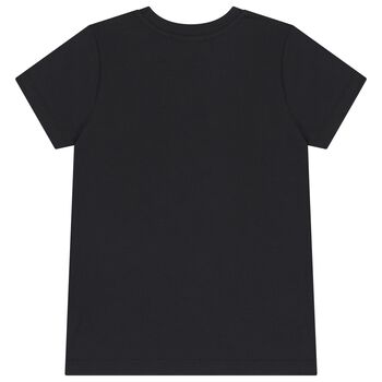 Boys Black Logo T-Shirt