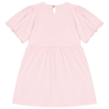 Girls Pink Logo Dress