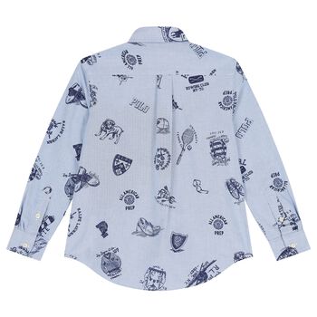 Boys Blue Logo Shirt