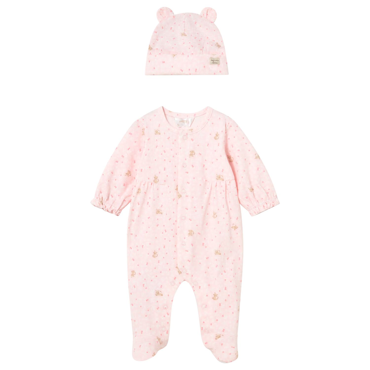 Baby Girls Pink Babygrow Set, 1, hi-res