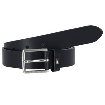 Boys Navy Blue Leather Belt