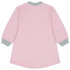 Girls Pink Logo Dress, 1, hi-res