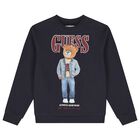 سويت شيرت اولاد بشعار تيدى بير باللون الكحلى , 3, hi-res