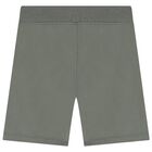 Boys Khaki Logo Shorts, 1, hi-res