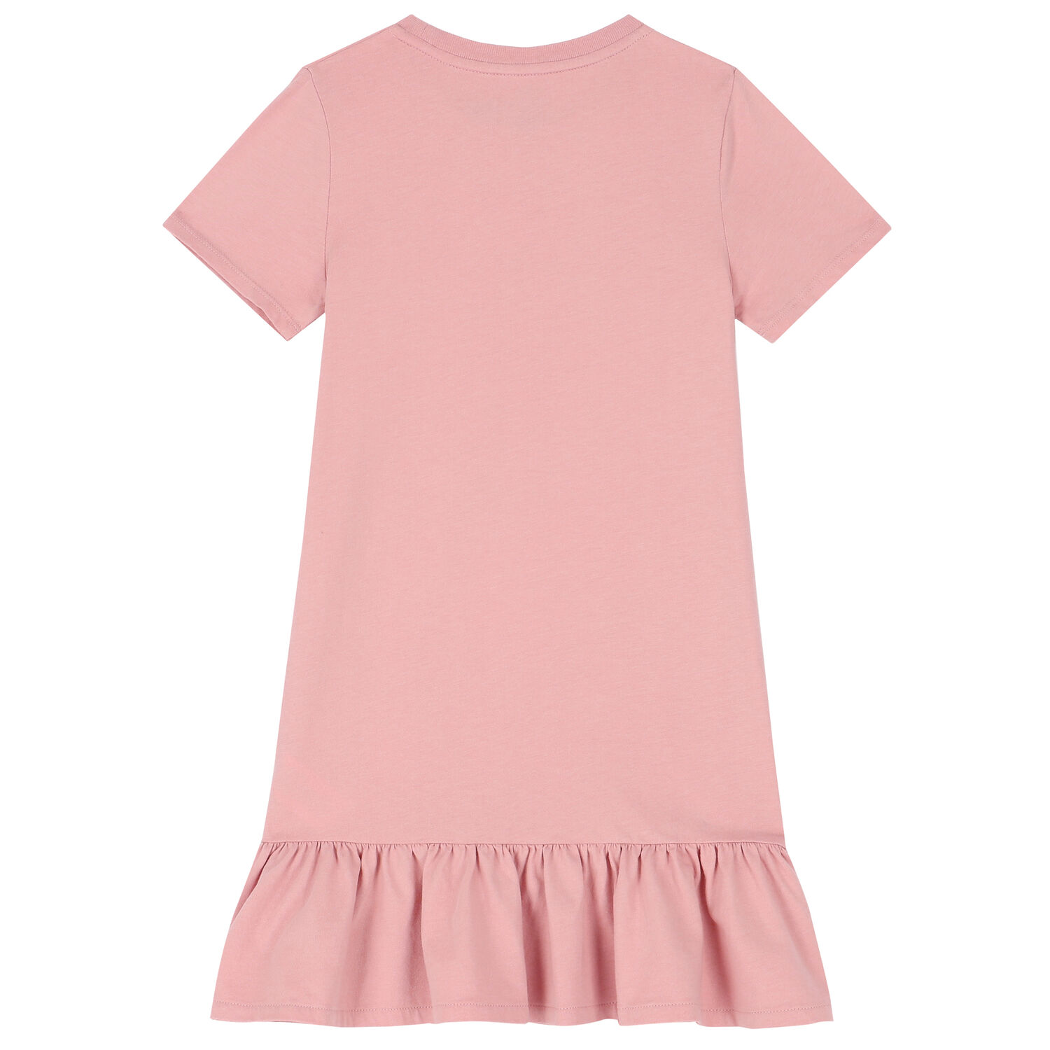 Girls Pink Bear Logo Dress, 1, hi-res