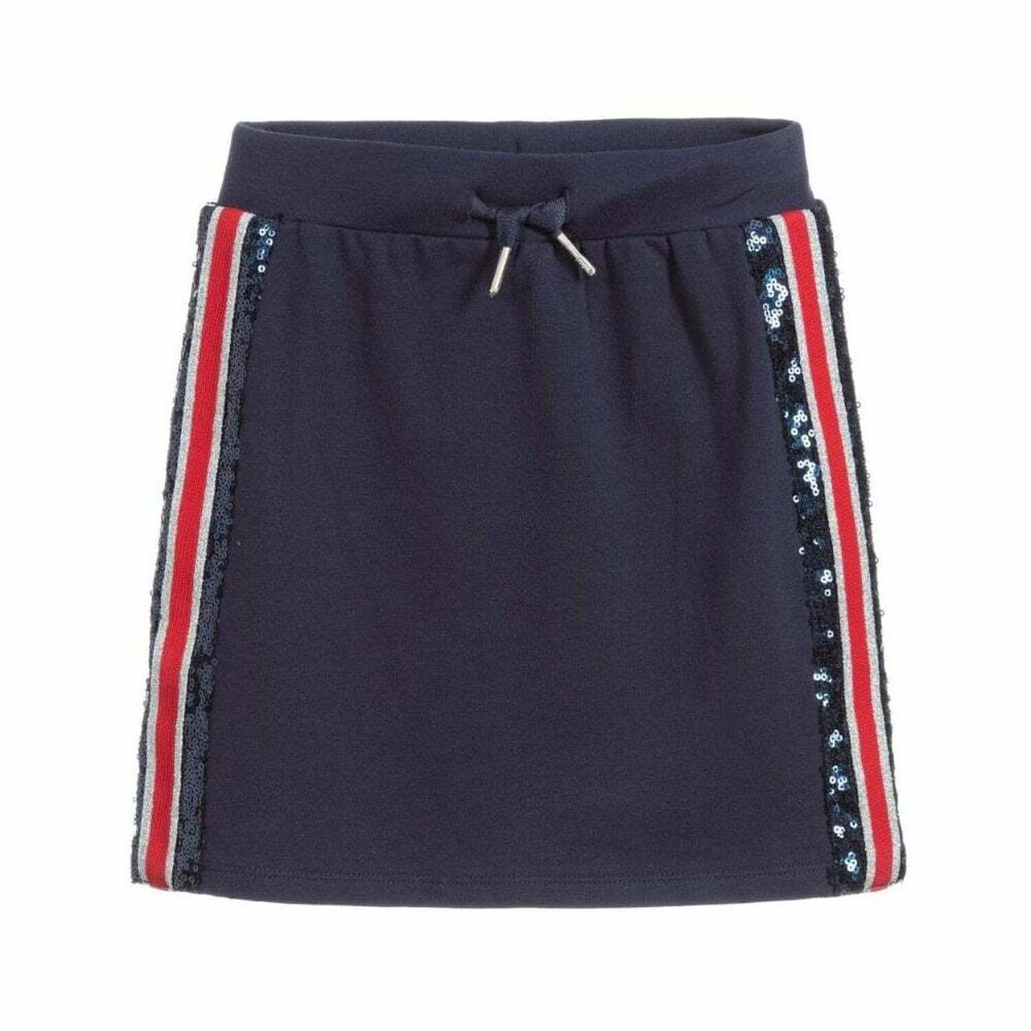 تنورة باللون الكحلي للبنات, 1, hi-res image number null