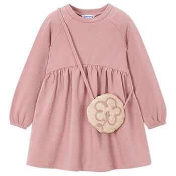 Girls Pink Dress Set