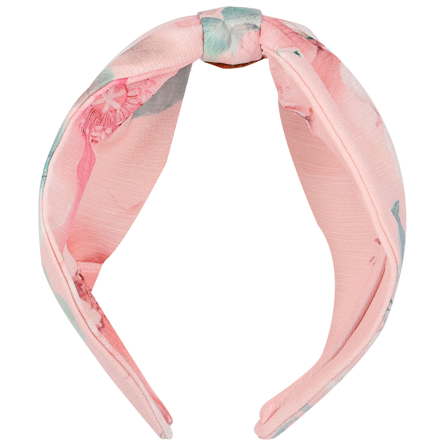 Girls Pink Floral Headband, 1, hi-res image number null