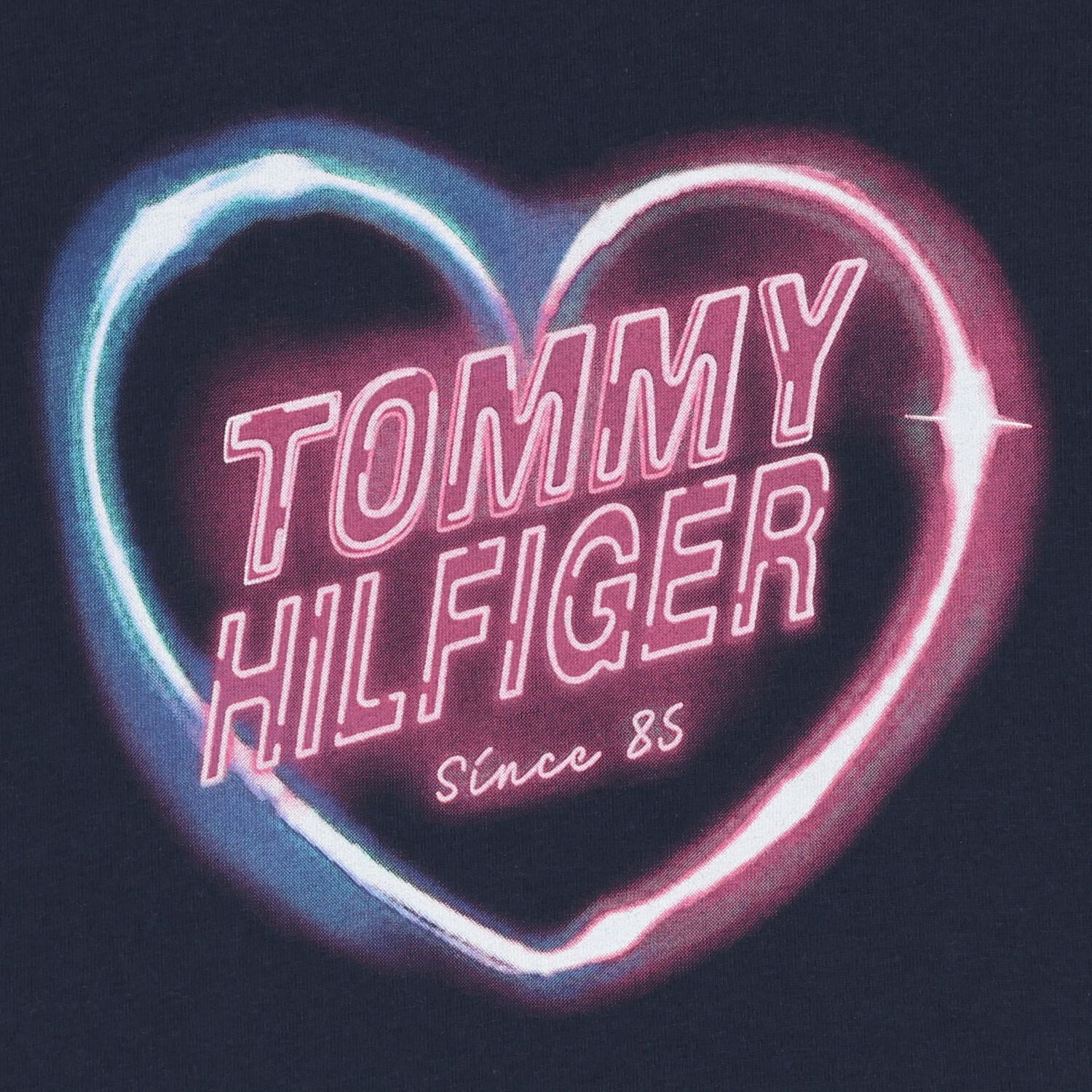 تي شيرت بناتي بشعار أزرق داكن, 1, hi-res image number null