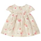 Baby Girls Beige Floral Dress, 2, hi-res
