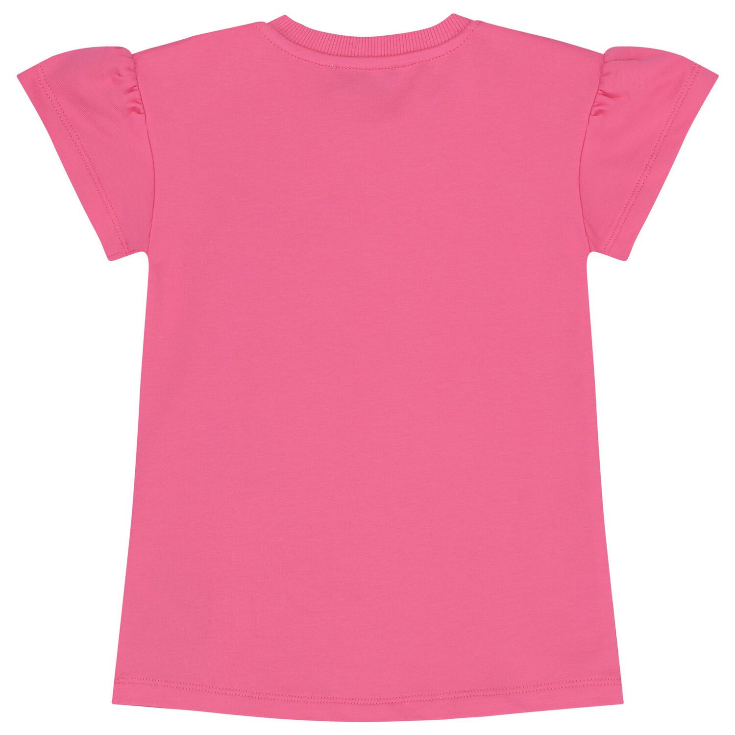 Younger Girls Pink Teddy Bear Logo Dress, 1, hi-res image number null