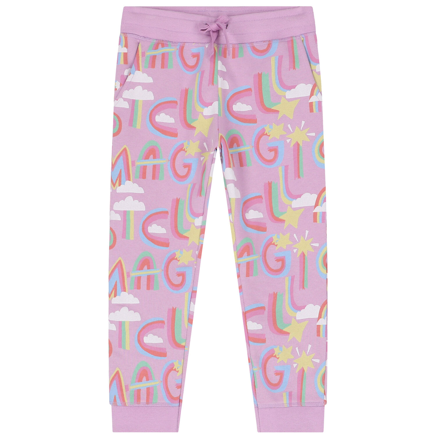 Girls Pink Logo Joggers, 1, hi-res image number null