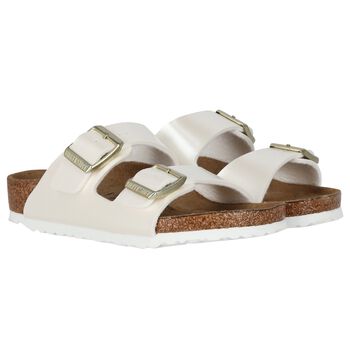 Girls White Arizona Sandals