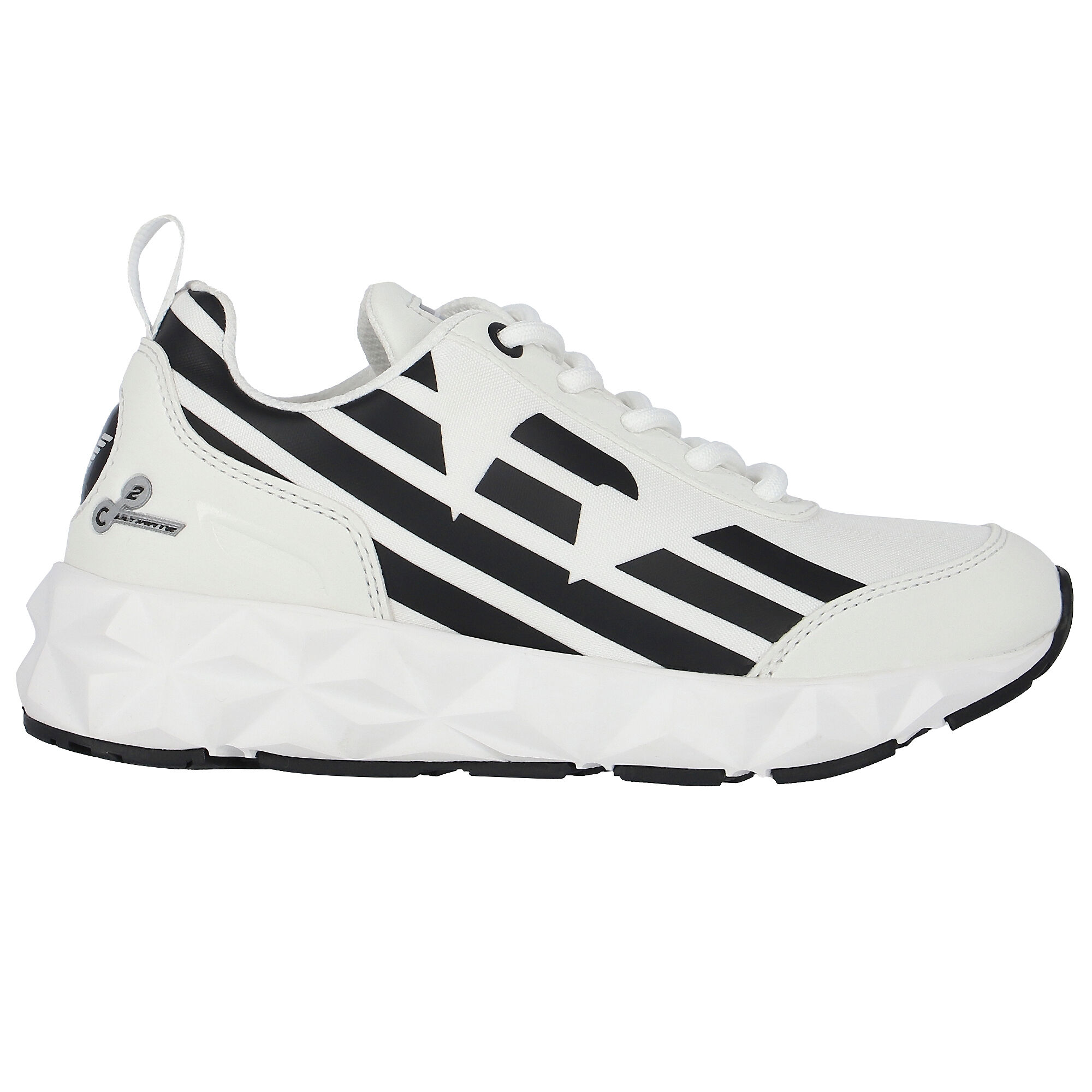 Emporio armani white trainers outlet