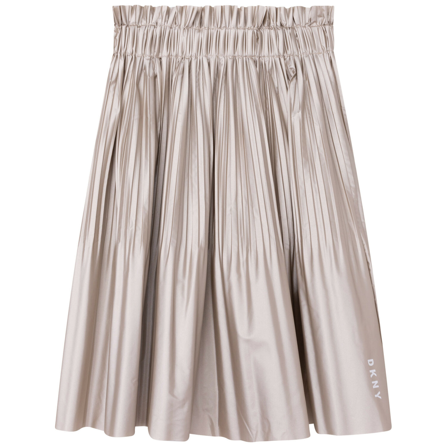 Girls Gold Logo Pleated Skirt, 1, hi-res image number null