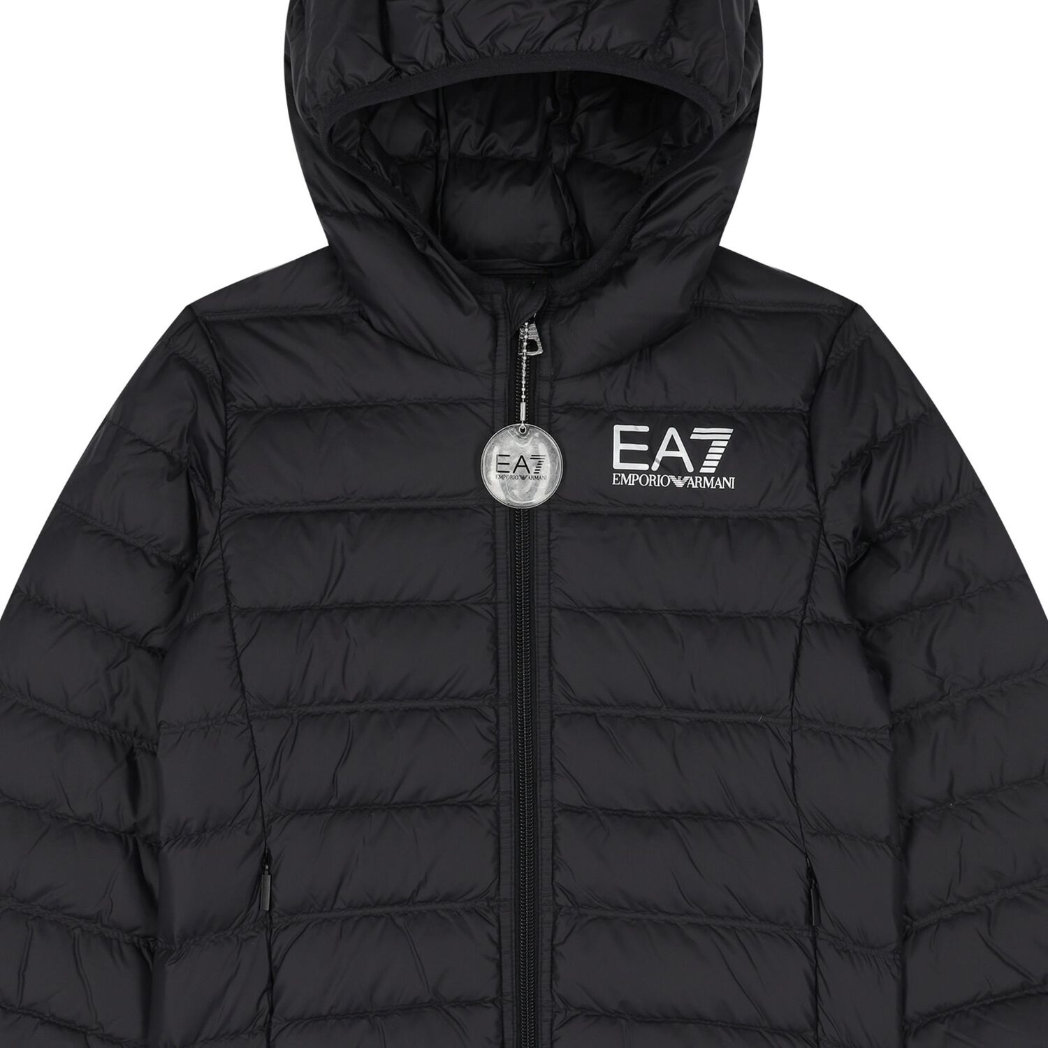 جاكيت اولاد بالشعار باللون الأسود, 1, hi-res