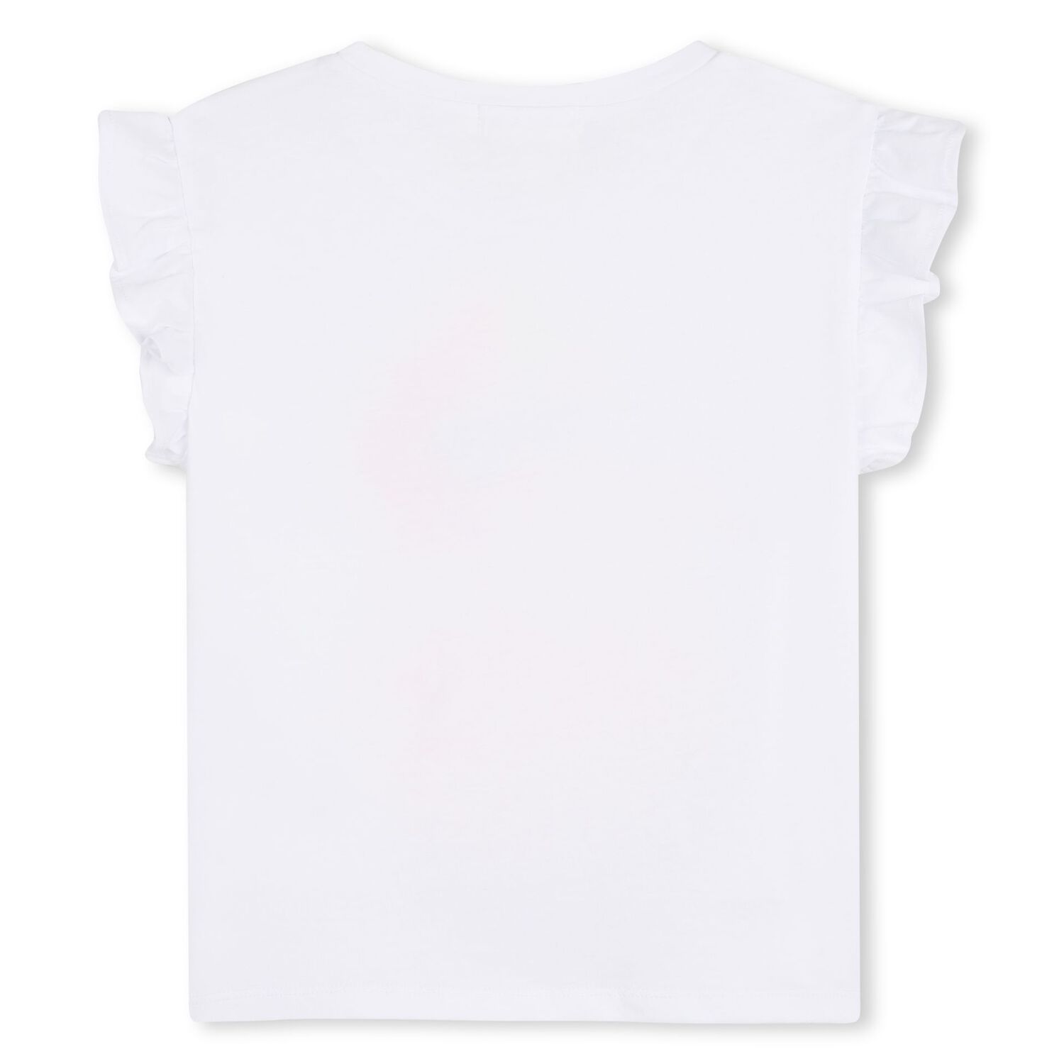 Girls White Flamingo T-Shirt, 1, hi-res