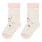 Baby Girls Pink & Ivory Socks ( 4-Pack ), 2, hi-res
