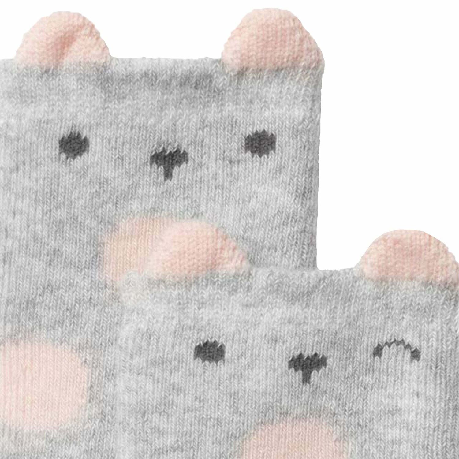 جوارب باللون الوردي والرمادي للبنات, 1, hi-res image number null