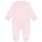 Baby Girls Pink Bunny Babygrow, 2, hi-res