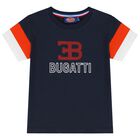 Younger Boys Navy Logo T-Shirt, 1, hi-res