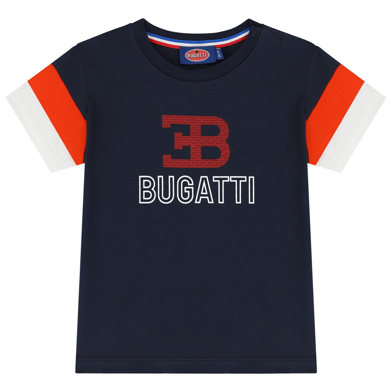 Younger Boys Navy Logo T-Shirt, 1, hi-res