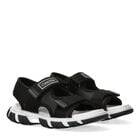Boys Black Logo Sandals, 2, hi-res