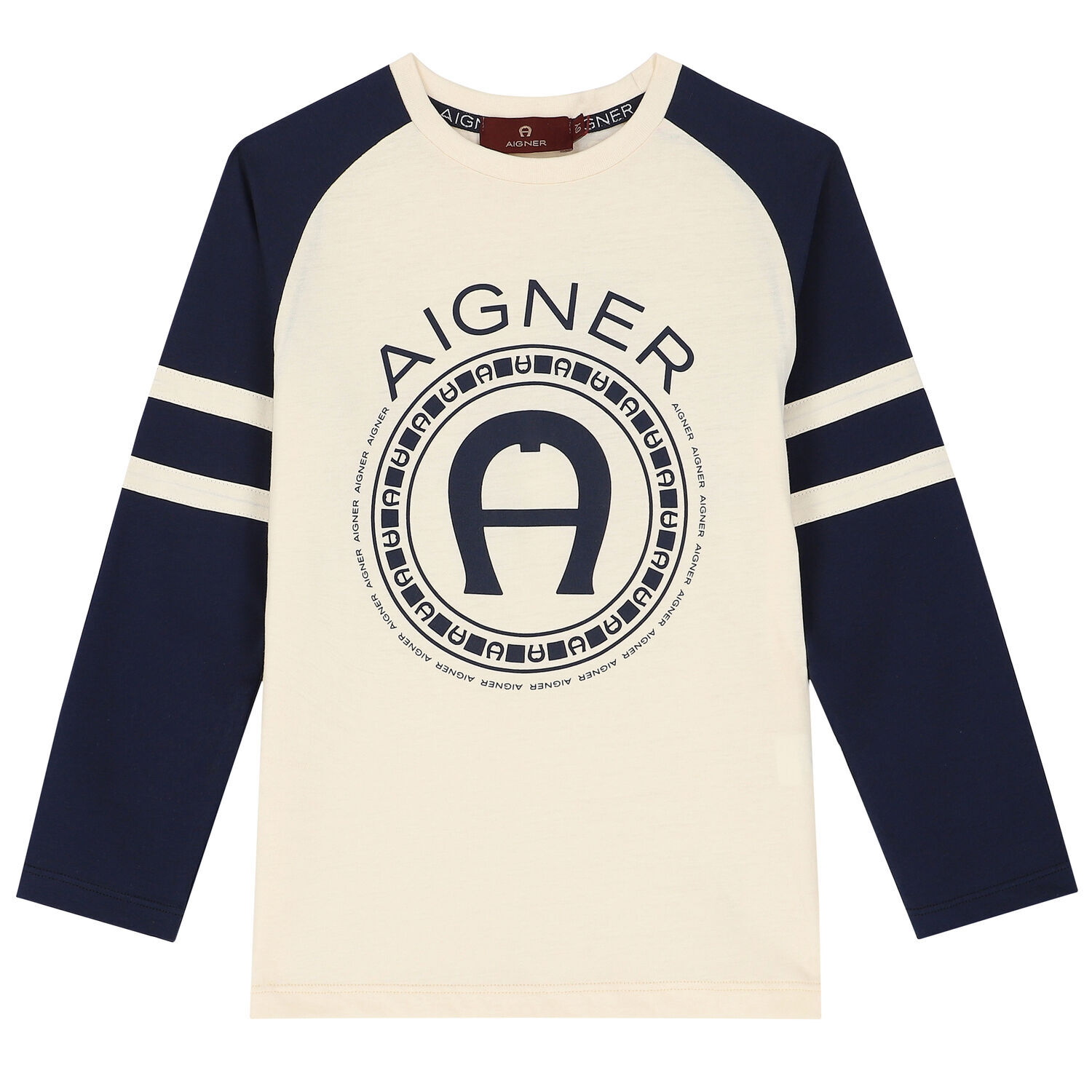 تيشيرت بالشعار باللون الأصفر والكحلي للأولاد, 1, hi-res image number null