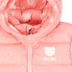 Younger Girls Pink Logo Coat, 1, hi-res