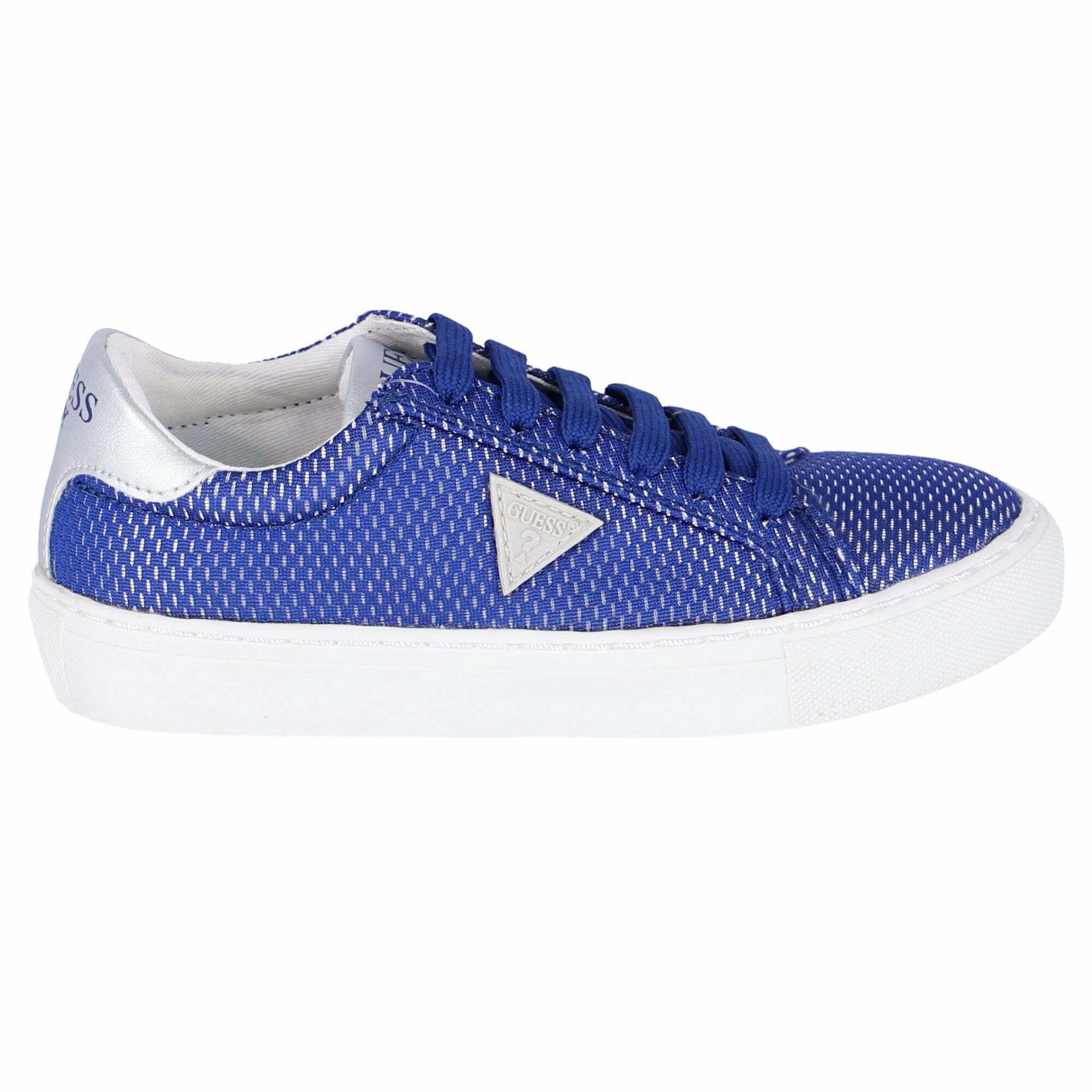 Silver blu e top nere